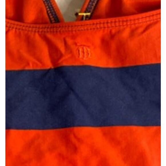 Tommy Hilfiger Nautical Striped Polka Dot Tankini Swim Top Size M - Picture 4 of 7